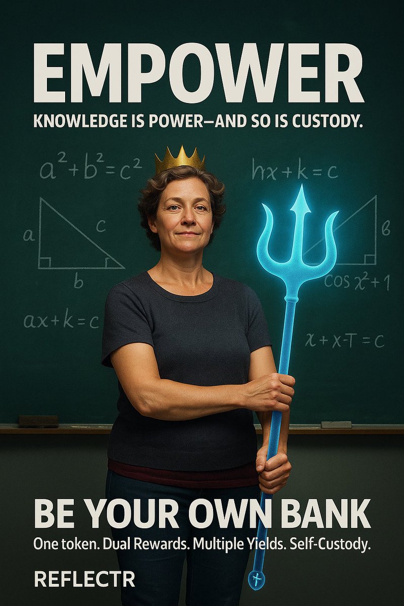 Reflectrtoken's tweet image. Now everyday people can wield the power of self-custody while earning multiple Yield streams. Be.Your.Own.Bank