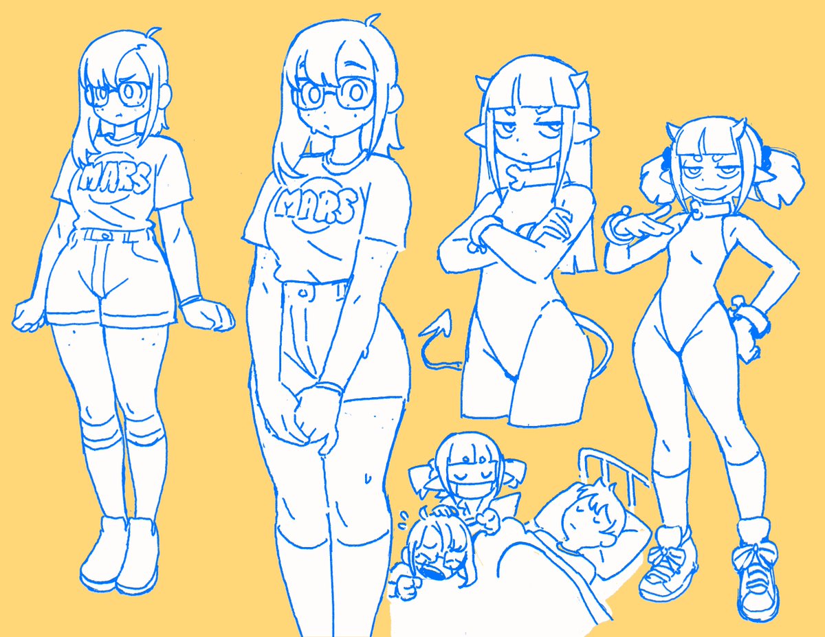 Nagrolaz's tweet image. rita and mephia sketch page