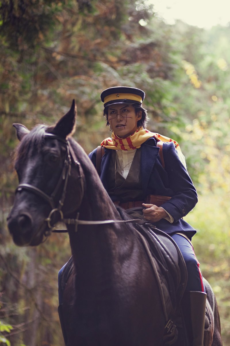 【 cosplay コスプレ 】

ゴールデンカムイ / 杉元佐一

「急げ！早くアシㇼパさんの元へ！」

photo : <a href="/Tyunomu_maimai/">チュノム</a> 
#ゴクウホースビレッジ #カラス 
#乗馬で金カム