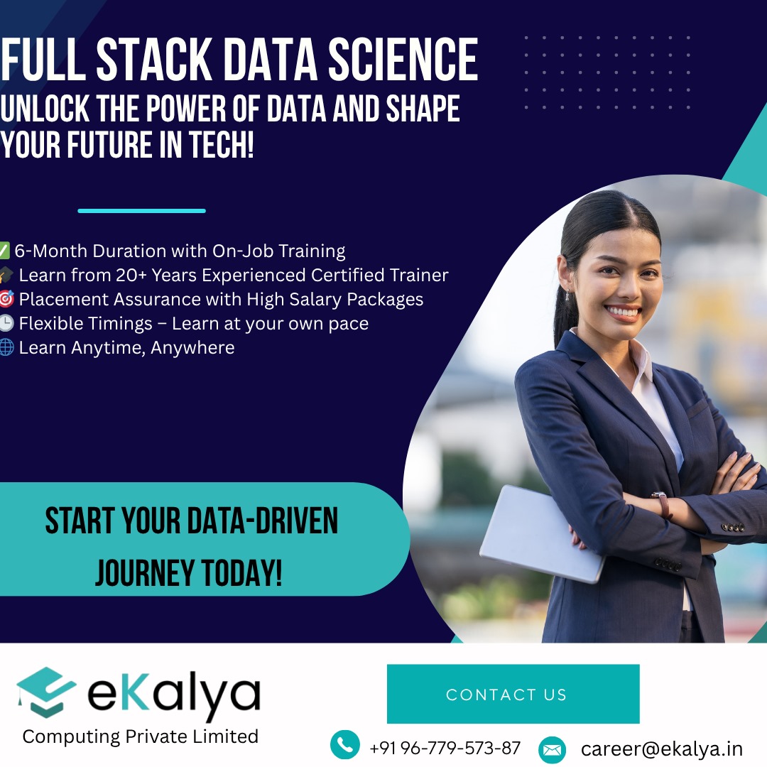 ekalyaedu's tweet image. Build a high-paying career in Full Stack Data Science with eKalya!
Become job-ready in just 6 months.
#FullStackDataScience #DataScience #AI #MachineLearning #DataAnalytics #TechCareers #Upskill #CareerGrowth #Python #DataScienceTraining