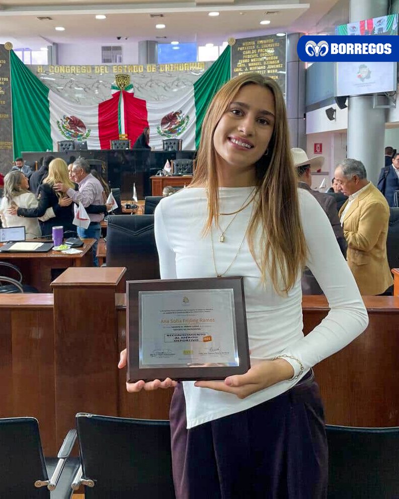 BorregosMty's tweet image. 🎖Reconocimiento al Mérito Deportivo

Ana Sofía Frijling de nuestro representativo de Atletismo🏃‍♀️💨  recibió el reconocimiento al Mérito Deportivo 2025 en el Estado de Chihuahua.🌟

¡FELICIDADES!🤘🏻

#BorregosMty #OrgulloBorrego