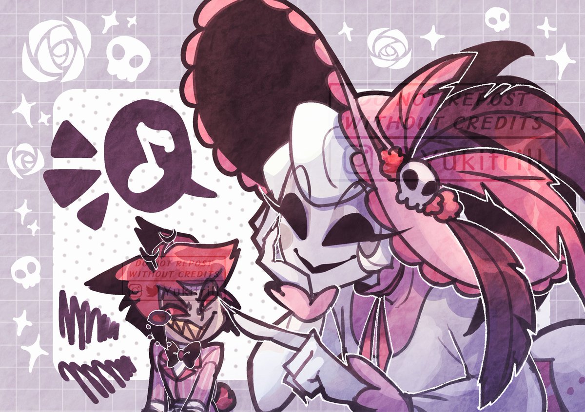 Yukifrill's tweet photo. Don’t You Forget 🌹🩷 #RadioRose #HazbinHotelFanart https://t.co/wtTiwcaaY9