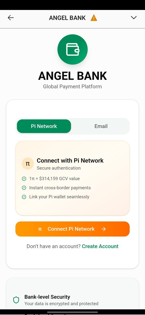CryptoShahil's tweet image. Angel Bank Testnet now supports GCV ❤️
This platform is an online bank that 
handles all types of cryptocurrency payments to mobile electronic accounts.🏦

Attention, pioneers 🙏

For safety reasons ,I recommend not entering your passphrase ⚠️
#pinetwork #pi #picoin #pinews