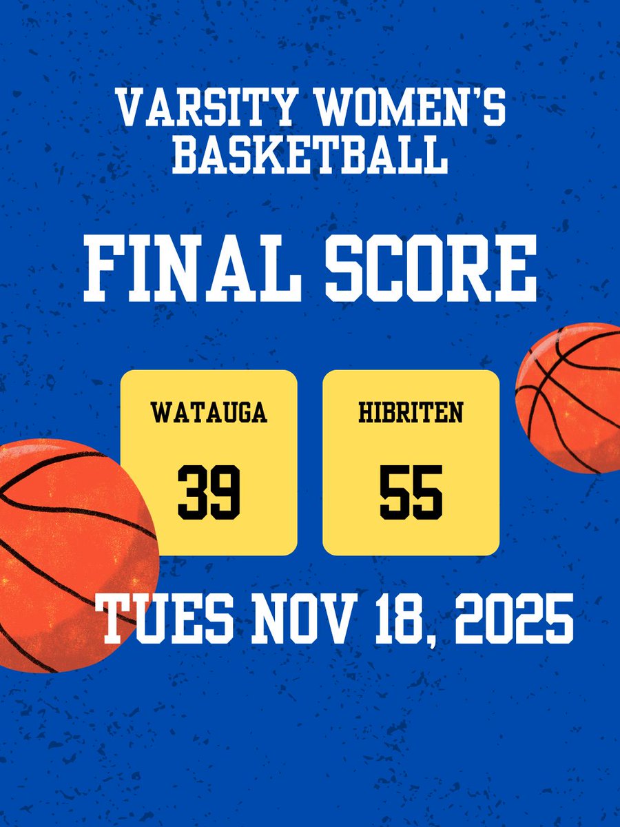 Final from Hibriten. We host Avery with JV starting at noon on Saturday, Nov 22, 2025.