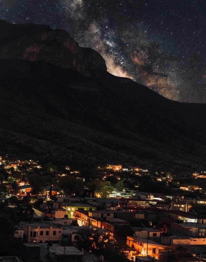 Así se observa el cielo nocturno desde Galeana, NL.