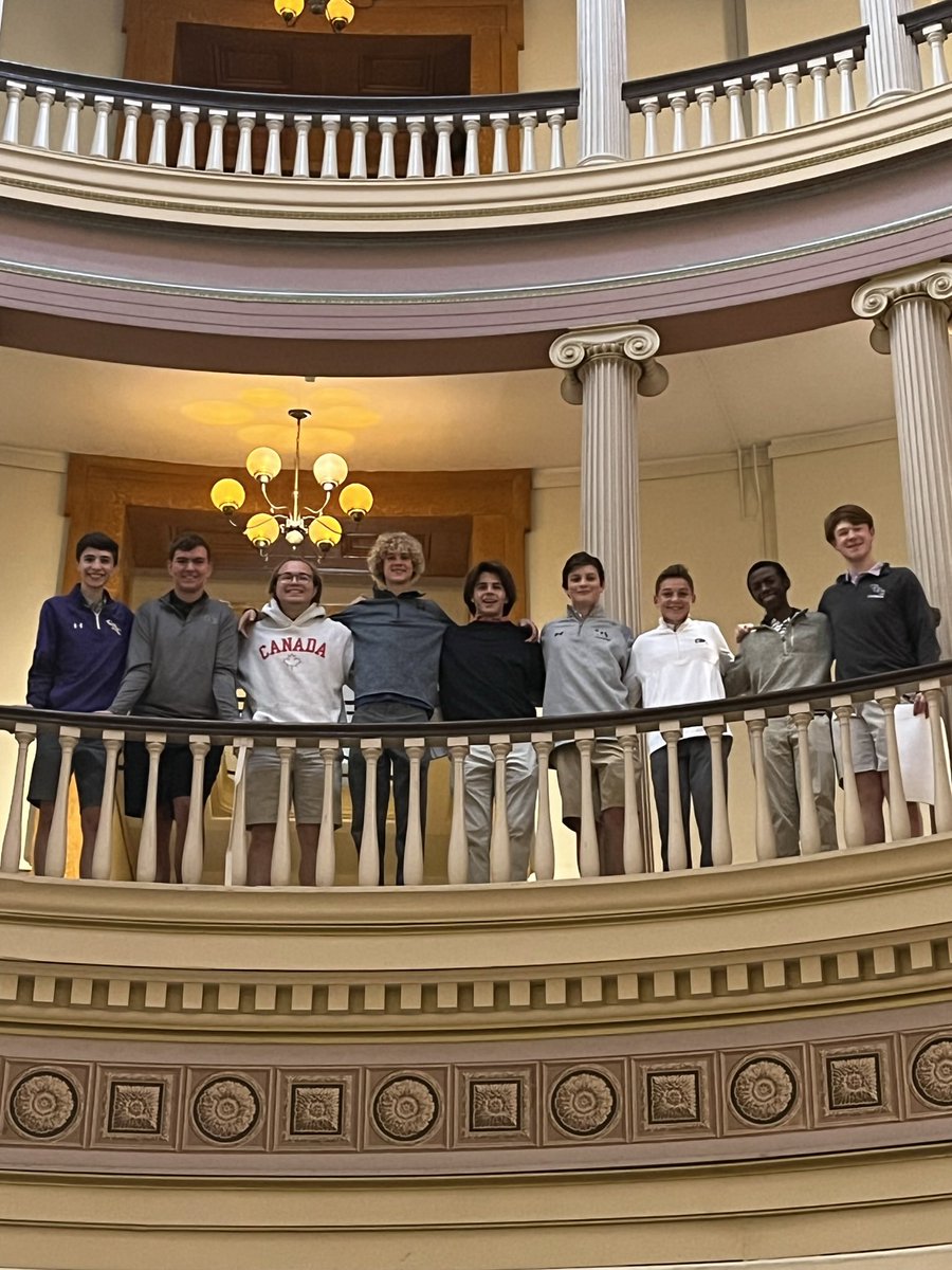 Three seniors on the Arch team.  All 4-year participants.  Impressive collection of hardware!