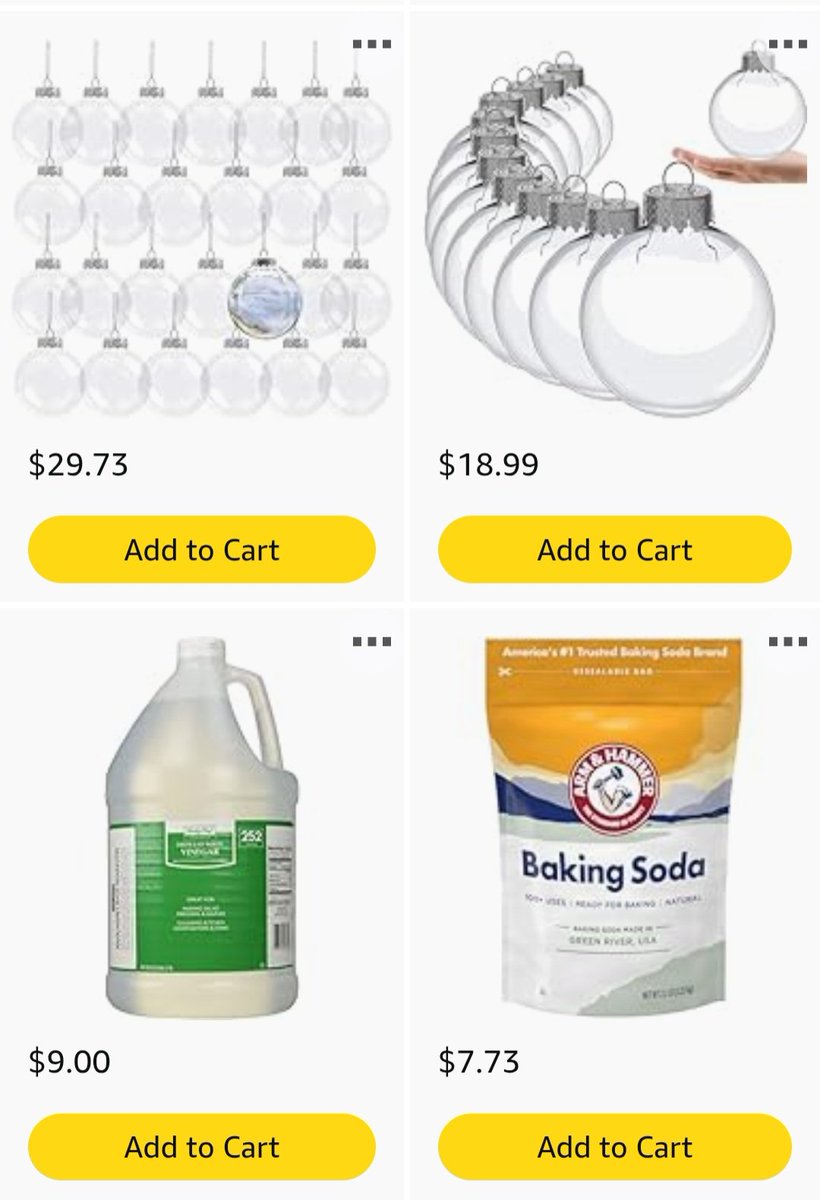 angiebabin's tweet image. 🎅Looking for Santa, Mrs. Claus or  an elf! We are in need of items for our Christmas Ornament Chemistry project: clear ornaments, vinegar and baking soda. Please share or take a look to see if you can help. #clearthelist #teachersofx #BetterTogether amazon.com/hz/wishlist/ls… 🤶