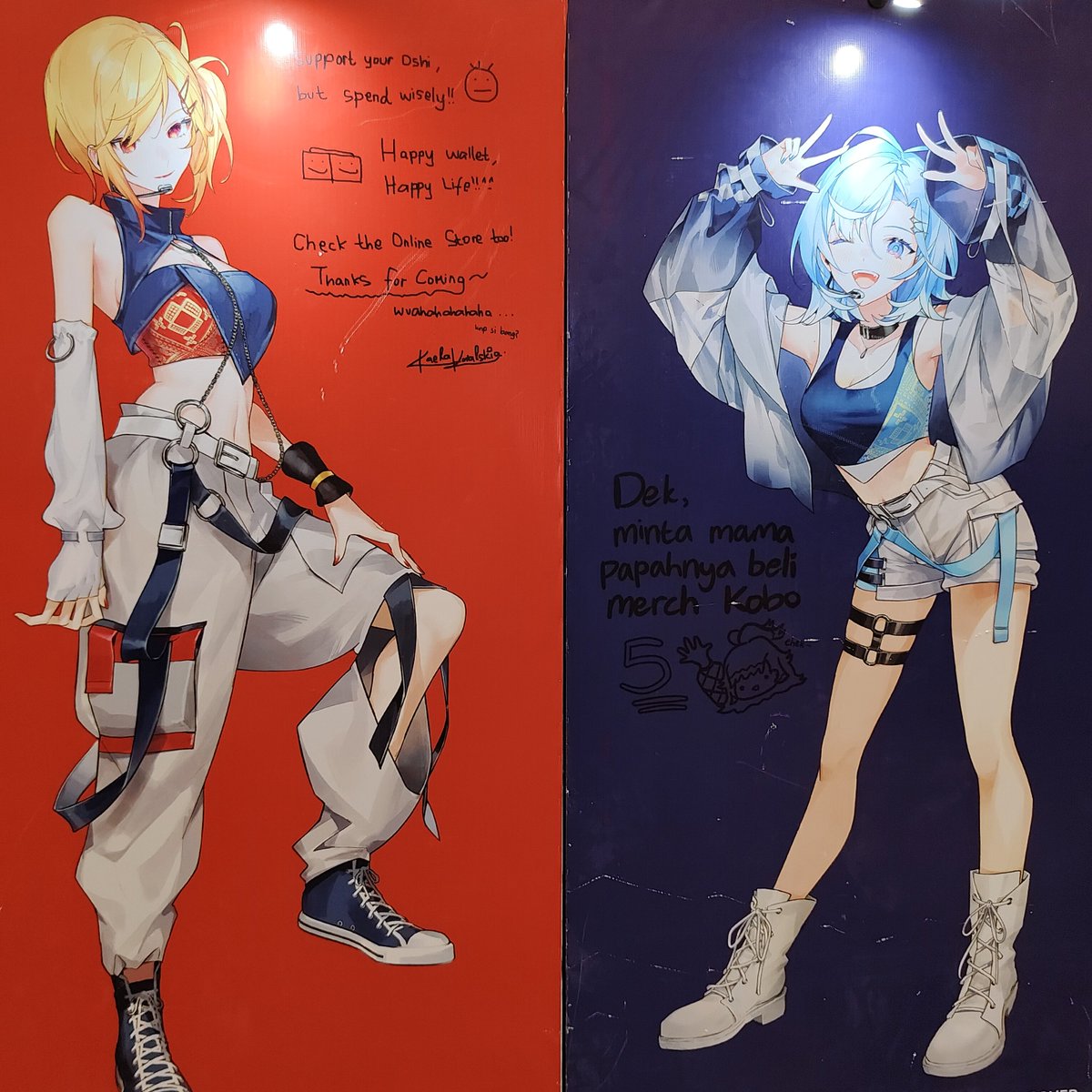 K : spend wisely
K : minta ortunya buat beli ya