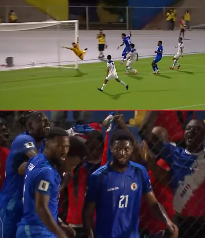 HAITÍ AL MUNDIAL DE FÚTBOL 2026
 
luego de 51 años la selección haitina de fútbol logro clasificar al mundial de fútbol. 

Felicidades a esa selección.