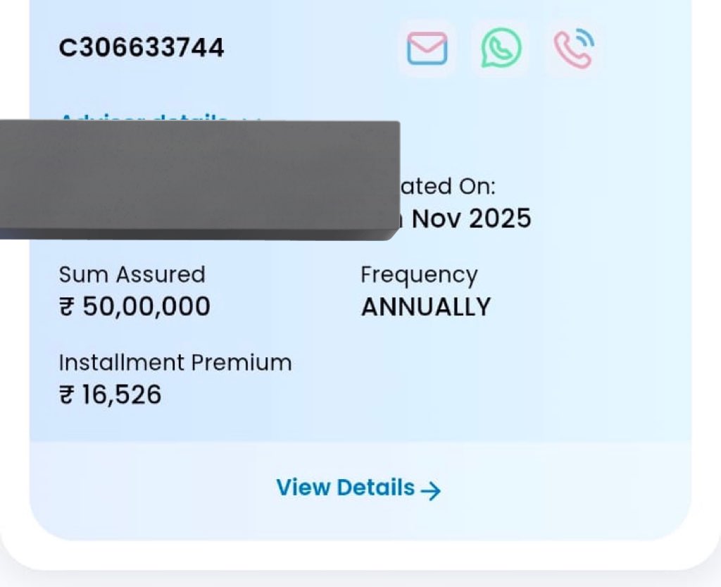 ravikrishnaande's tweet image. Applied three different types of term insurance apllications yesterday

1. Finacially sub standard - saral Jeevan Bheema at low sum assured 

2. Medically sub standard- which has medical history 

3. One is HNI case where sum assured is just 3-4 times of her annual income.

Note:…