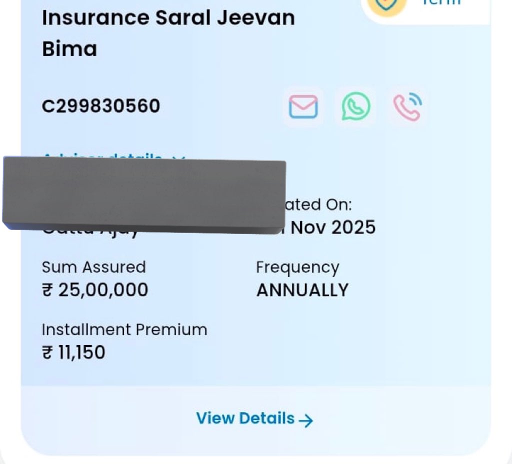ravikrishnaande's tweet image. Applied three different types of term insurance apllications yesterday

1. Finacially sub standard - saral Jeevan Bheema at low sum assured 

2. Medically sub standard- which has medical history 

3. One is HNI case where sum assured is just 3-4 times of her annual income.

Note:…