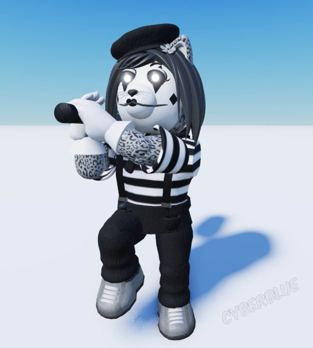 CyberblueYT's tweet photo. Day 4 of posting my community skin Calixé until Minitoon notices.
Calixé is on the nice list!
#piggy | #CommunitySkin |#RobloxPiggy https://t.co/5i3ctBkvMP