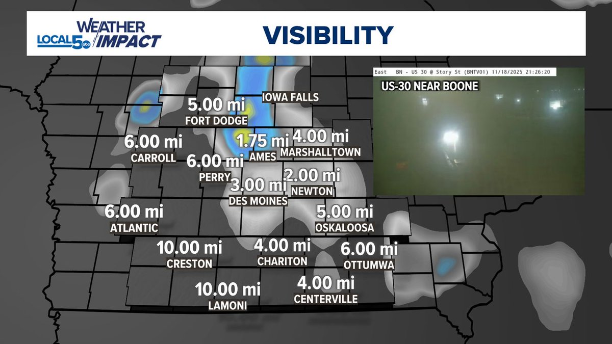 ChrisKuball's tweet image. Fog is really starting to kick in for a few areas across central Iowa.  Heads up for a potentially foggy overnight and morning commute.  Look for the clouds to hang most of the day too. #IAWX #Fog