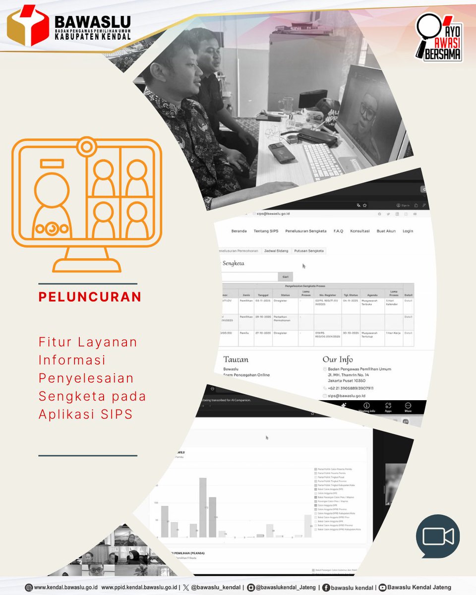 bawaslu_kendal's tweet image. Kendal, Bawaslu – Badan Pengawas Pemilu (Bawaslu) Kabupaten Kendal mengikuti rapat koordinasi melalui zoom yang diselenggarakan oleh Bawaslu RI. 

#AyoAwasiBersama
#BawasluKendal 
#SIPS 
#PenyelesaianSengketa