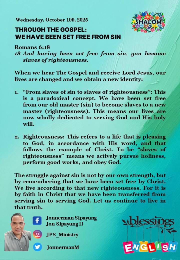 JonnermanM's tweet photo. https://t.co/OjQTAjdzt8

Please join Pst John Nerman Sipayung’s daily devotion Whatsapp Channel: https://t.co/xBINW6DUFr

For more devotion please visit the following links:
https://t.co/ZcuKm8Dzqb

https://t.co/NpVUfDVHS9

@charmchldtov https://t.co/JE4AfaDTQh