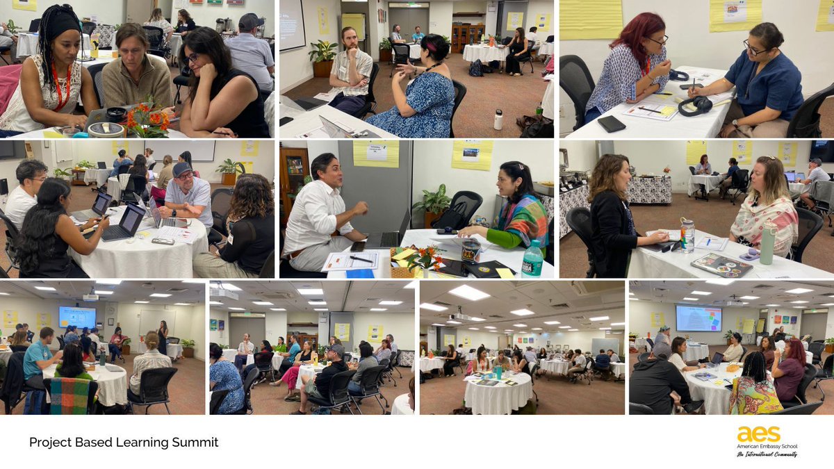AESDelhi's tweet image. AES recently hosted faculty from the American International School of Chennai, the American School of Bombay, and AES for a Project-Based Learning (PBL) Summit. 🚀💡

#AESDelhi #InternationalSchool #ProjectBasedLearning #PBLSummit #JoyfulPursuitExcellence #AESCommunity