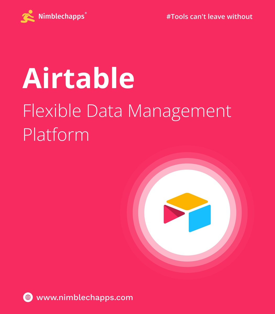 Nimblechapps's tweet image. ⚙️ Airtable: Flexible Data Management Platform 🗂️

✅ Combines spreadsheet simplicity with database power
✅ Automates workflows &amp;amp; integrates with top tools
✅ Real-time collaboration across teams

🚀 Built for product, ops &amp;amp; content pros

#Airtable #DataTools #WorkflowAutomation