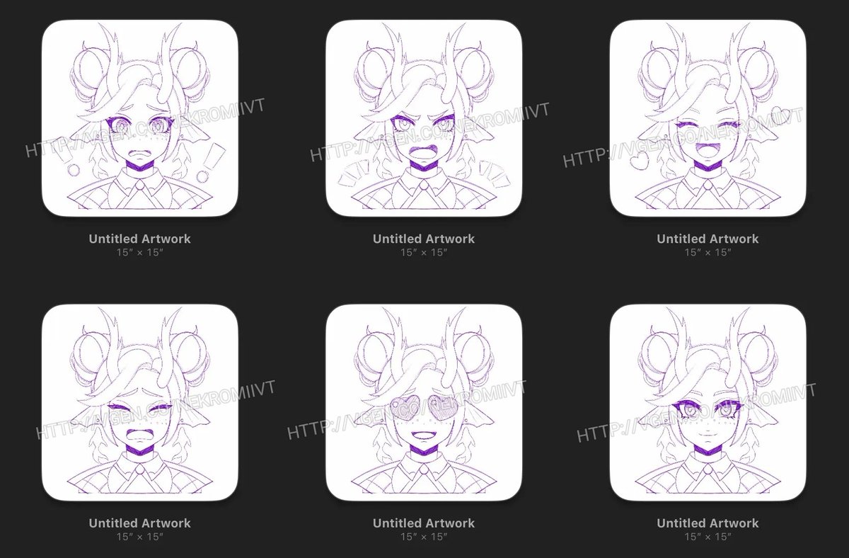 nekromiivt's tweet image. Here are some commission #wips I&apos;m workong on ♡

#vgen #vgencomm