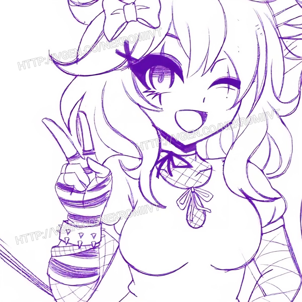 nekromiivt's tweet image. Here are some commission #wips I&apos;m workong on ♡

#vgen #vgencomm