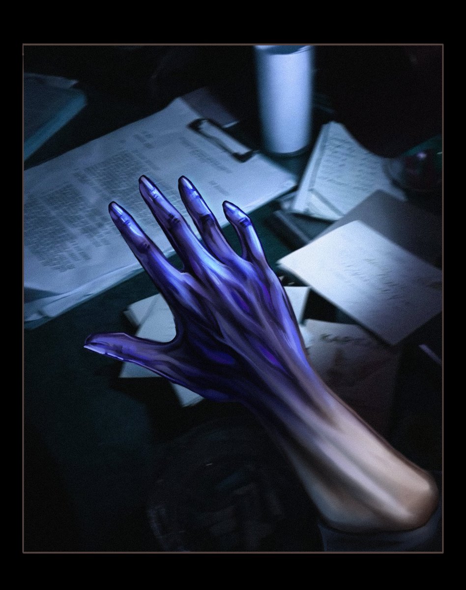 gilded_ghoul's tweet image. Lil warm up piece for a silly role play app #arcane #viktor #hexcore #arcanefanart #jayvik