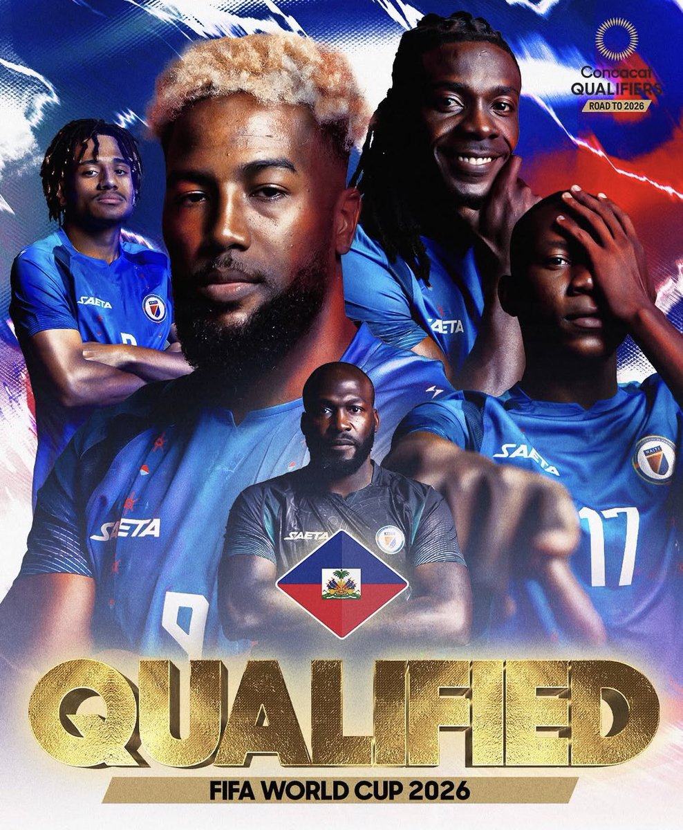 Caleb_Jephte's tweet photo. Jenerasyon gran paran m yo te pale m de Manno Sanon, Guy Saint Vil, Philippe Vorbe ak tout lòt yo. 

Mwen menm, mwen viv e m temwen de jenerasyon sa ki soufri men ki fini pa kalifye pou Koup di Mond sa. 

Ayiti te merite sa. Peyi a, moun yo, pou mizè n ap pase nan mond lan, pou jan nou renmen foutbòl. 
M fyè de ekip la, de akonplisman sa. 

Jodia yon fwa ankò plis, m trè fyè pou m di m se AYISYEN ❤️🇭🇹