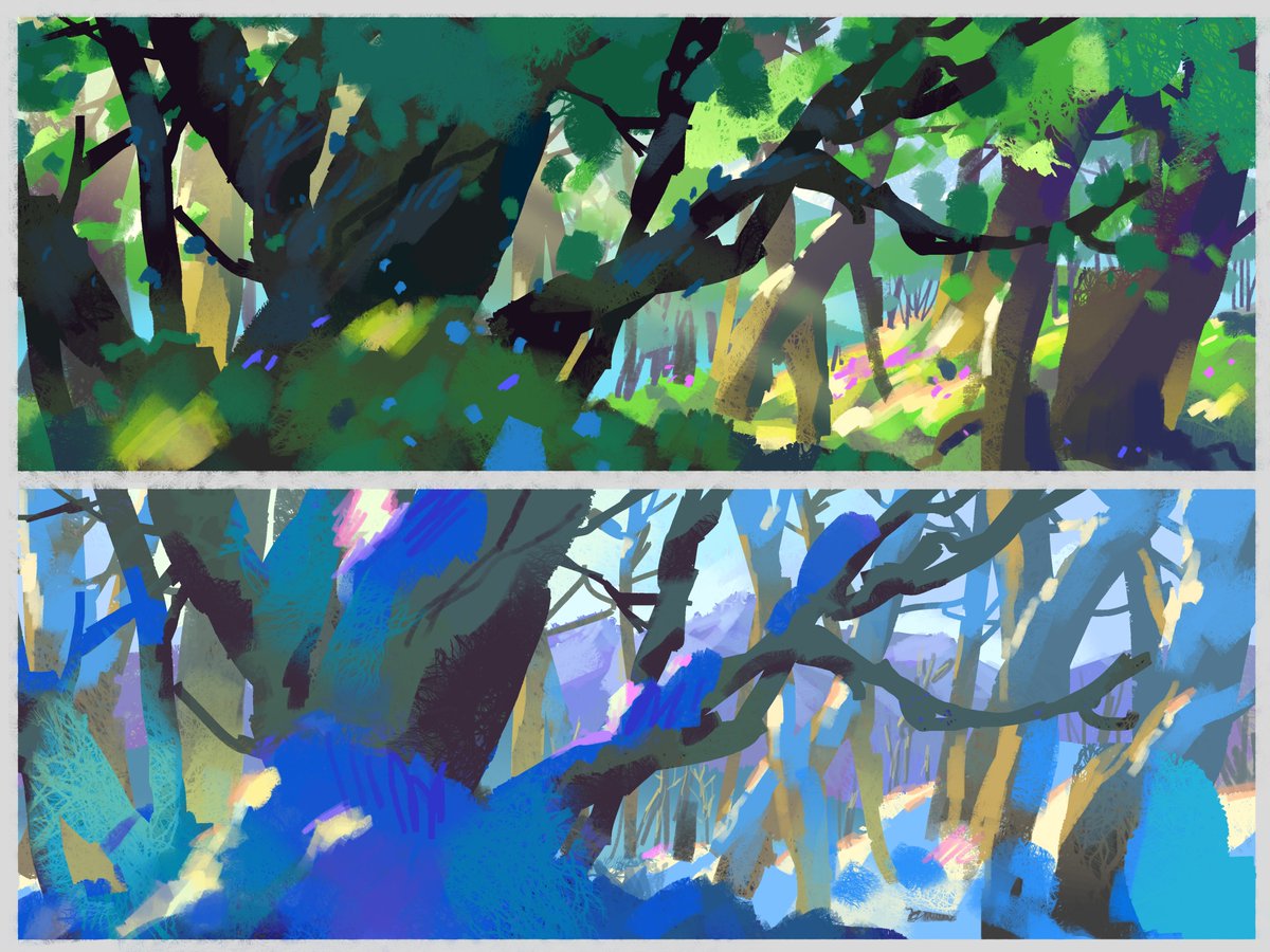 色彩课堂演示：春夏秋冬四季色调😃