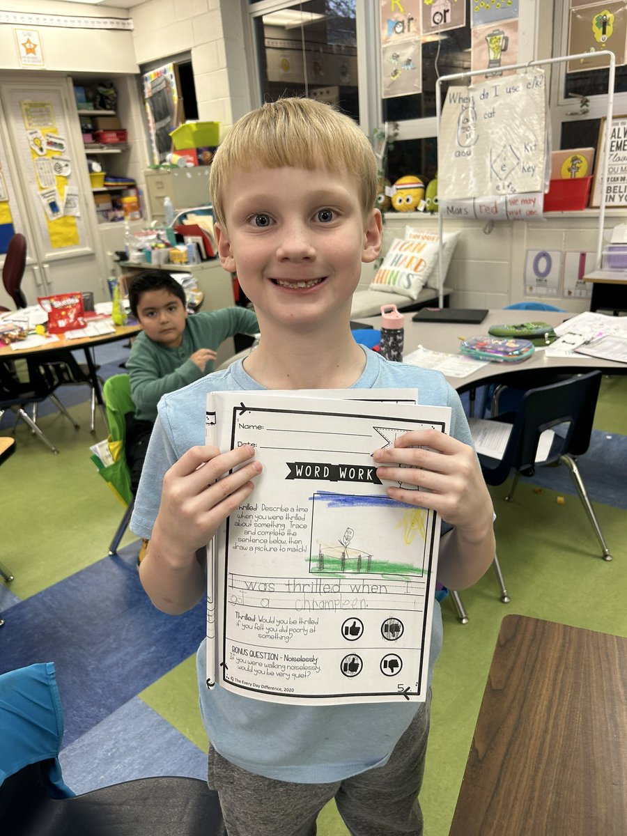 This #TMGenius is doing amazing at using new vocabulary and writing sentences about it! #bramlagebrainiacs