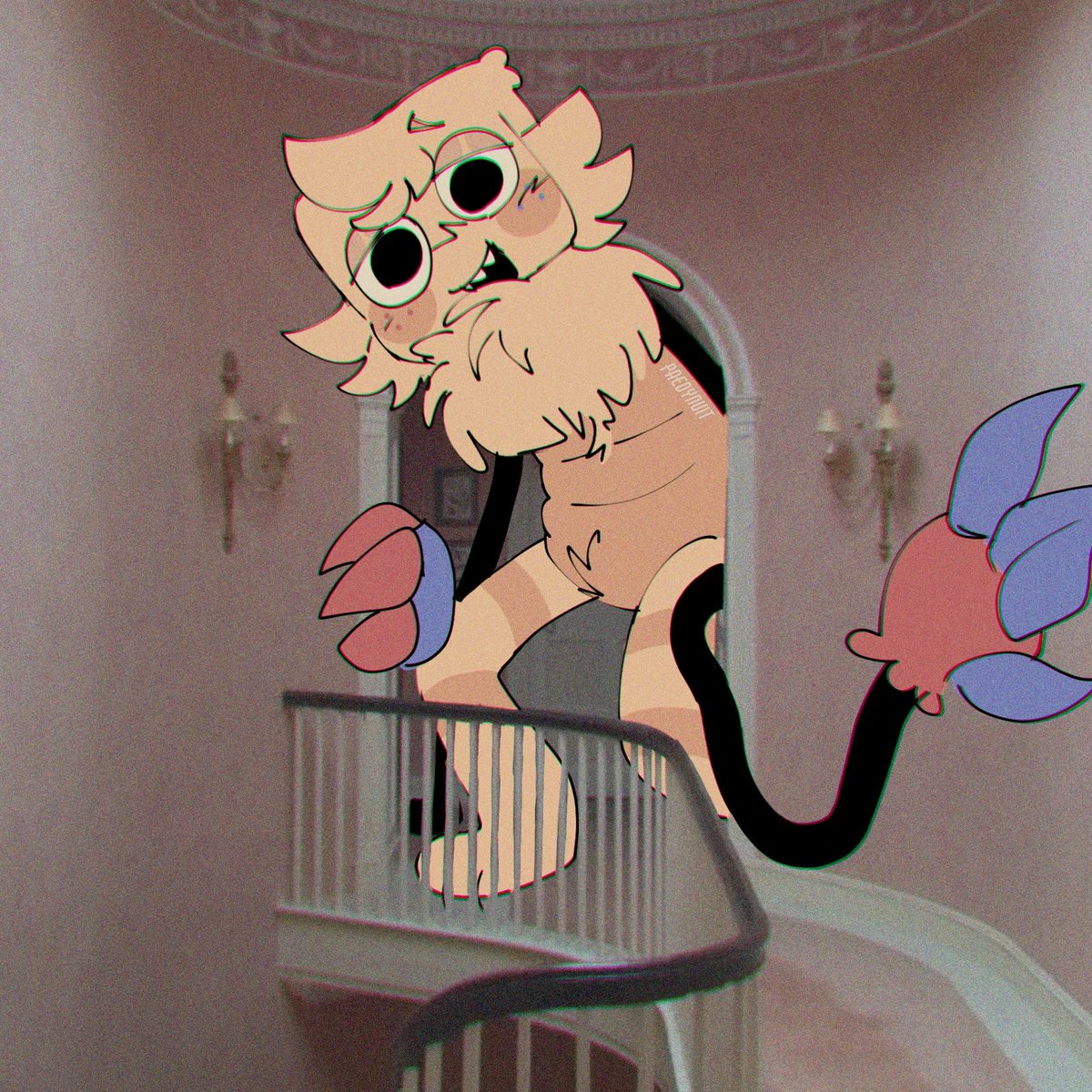 P4eddynu1t's tweet image. Haii again, this time I wanted to try to draw something new 😳😳
I dunno, I guess it can be treated like a &quot;liminal space&quot; 😅

#Homebody #Cosmosis #CWafG