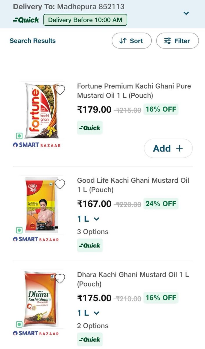 ApnaMadhepura's tweet image. मधेपुरा वासियों के लिए खुशखबरी!

अब Jio Mart Quick Delivery की सुविधा आपके शहर में भी उपलब्ध 

किराना, कॉस्मेटिक, फल-सब्ज़ी—सब कुछ अब घर बैठे ऑर्डर करें,

और सिर्फ 30 मिनट में सामान आपके दरवाज़े पर! 🛒

#Madhepura #JioMart #QuickDelivery #Bihar