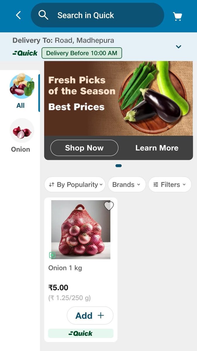 ApnaMadhepura's tweet image. मधेपुरा वासियों के लिए खुशखबरी!

अब Jio Mart Quick Delivery की सुविधा आपके शहर में भी उपलब्ध 

किराना, कॉस्मेटिक, फल-सब्ज़ी—सब कुछ अब घर बैठे ऑर्डर करें,

और सिर्फ 30 मिनट में सामान आपके दरवाज़े पर! 🛒

#Madhepura #JioMart #QuickDelivery #Bihar
