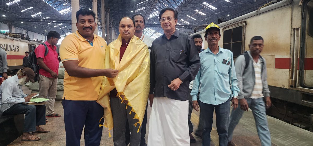 AAPTN's tweet image. Aam Aadmi Party Tamil Nadu extended a grand reception to Tamilnadu State Incharge Pankaj Singh ji