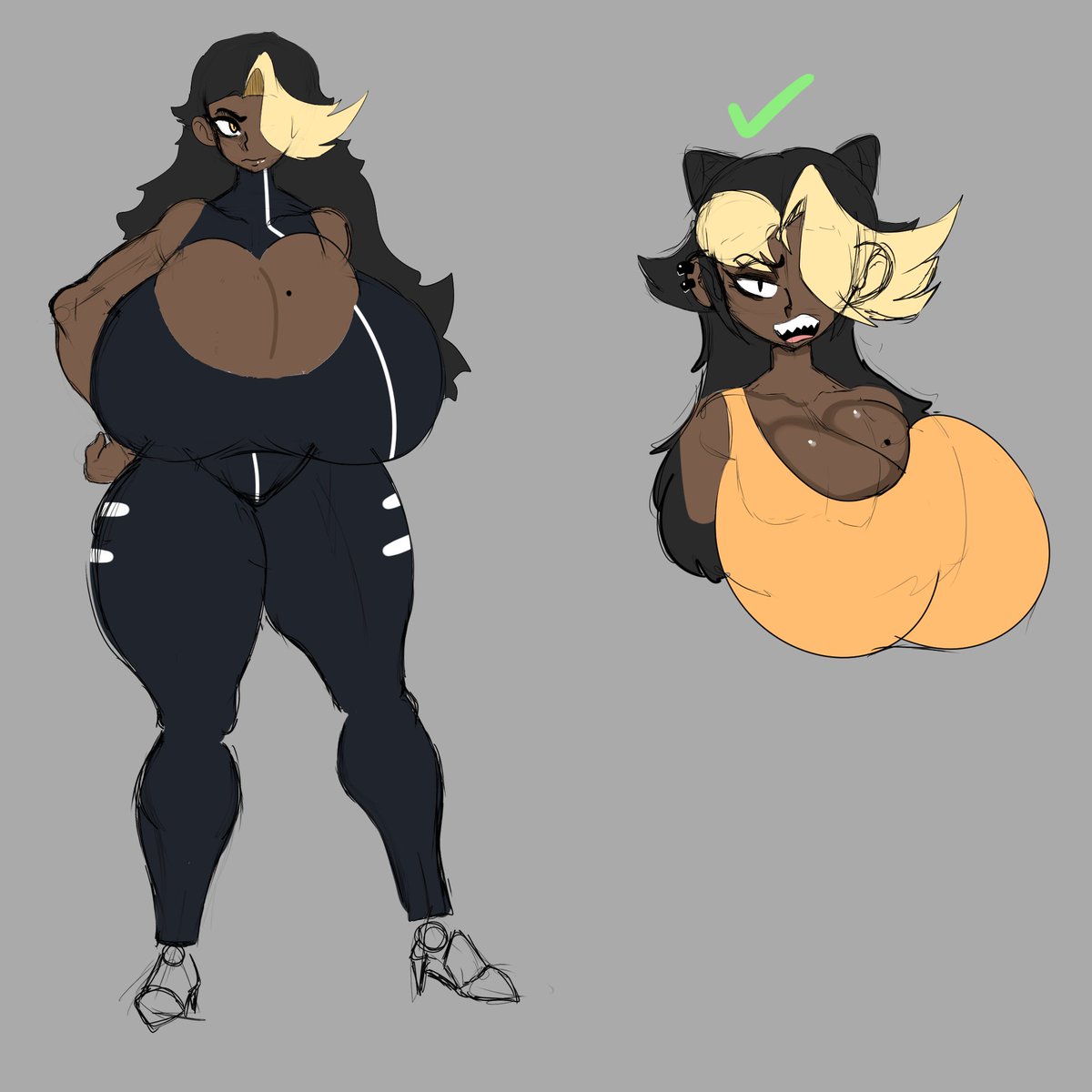 succ2_'s tweet photo. she's been thru a lot of hairstyles, but i think i finally narrowed it down to the one with the green mark. https://t.co/vQx4V84ooc