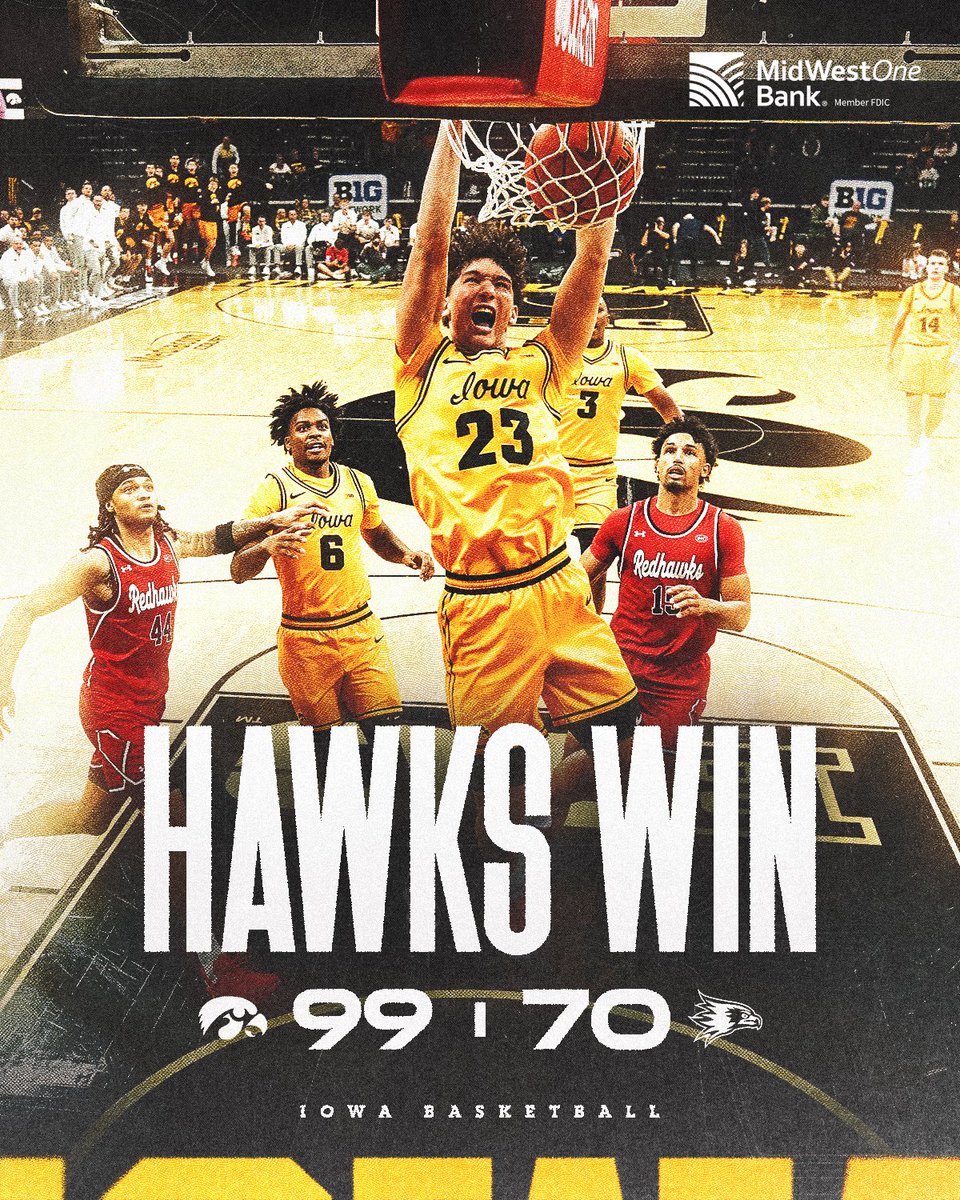 IowaHoops's tweet image. Dub.