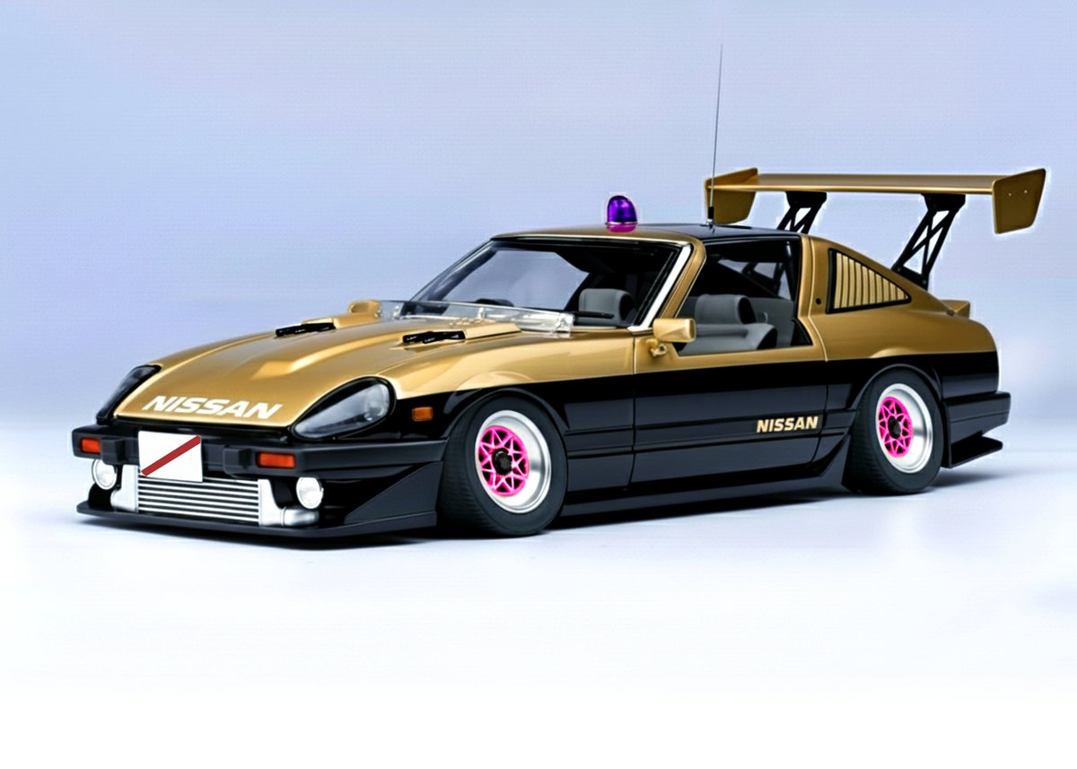 ２点　非売品　ヴィンテージ パブミラー　JPS アメ車 旧車　ゴールド　ブラック 西部警察 2025のスーパーZ！たぶんL28改ツインターボだと思う