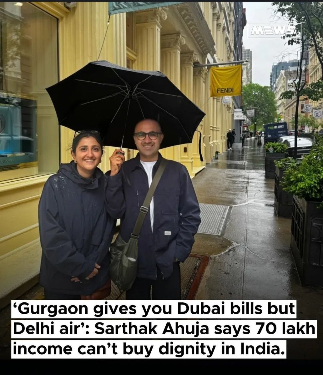 akashlinux's tweet image. 🧾 Gurugram (Gurgaon) : Where Your Salary Goes Global but Your Life Stays Middle Class

Welcome to Gurgaon — the city where living costs compete with San Francisco, but the comfort level competes with… well, Gurgaon.
Here, even a ₹70 lakh salary still feels like you&apos;re fighting…