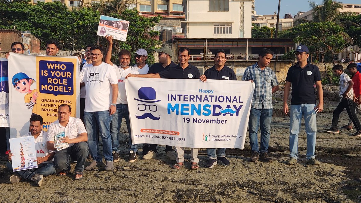 Men with no future in India celebrating Men's day. <a href="/rashtrapatibhvn/">President of India</a>  <a href="/PMOIndia/">PMO India</a>