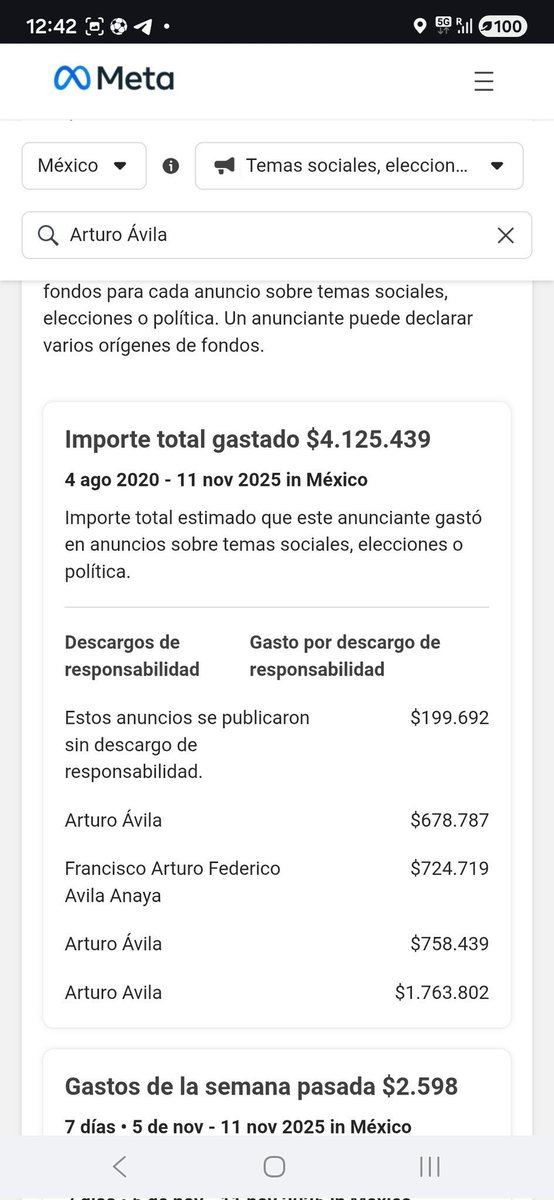 <a href="/LuisaAlcalde/">Luisa Alcalde</a> <a href="/arturoavila_mx/">Arturo Ávila.</a> <a href="/EdsonAndradeL/">Edson Andrade</a> <a href="/AccionNacional/">Acción Nacional</a> <a href="/Claudiashein/">Claudia Sheinbaum Pardo</a> <a href="/rosaicela_/">Rosa Icela Rodríguez Velázquez</a> Mejor que nos diga <a href="/arturoavila_mx/">Arturo Ávila.</a> de dónde ha pagado más de 4 MDP en pautas de redes sociales.