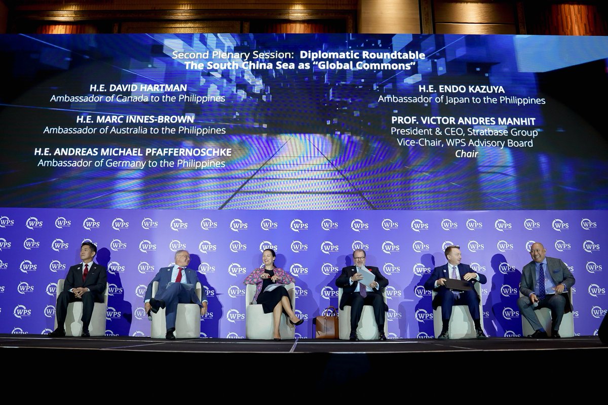 wps_ph's tweet image. The Second Plenary Session of the Manila Dialogue on the South China Sea underscored keeping global commons, common and rules-based.

H.E. David Hartman (@AmbDBHartman - Embassy of Canada in the Philippines)
Ambassador Hartman framed the South China Sea as a shared strategic…