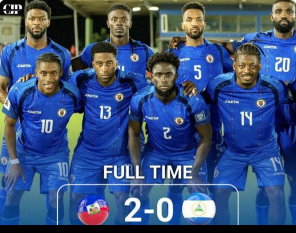 fenelmoleron1's tweet photo. En ce 18 novembre, jour de mémoire et de gloire nationale, Haïti écrit une nouvelle page de son histoire. 51 Ans après, nos  Grenadiers se qualifient à nouveau pour la Coupe du Monde 2026. Une victoire qui unit, élève et redonne espoir à tout un peuple. https://t.co/HY9rwv5XOe