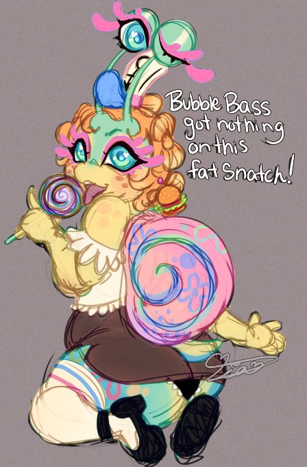 Been sick with the flu finally had some energy to draw something before I hit the quil. 
#art #artwork #spongebob #sona #snail