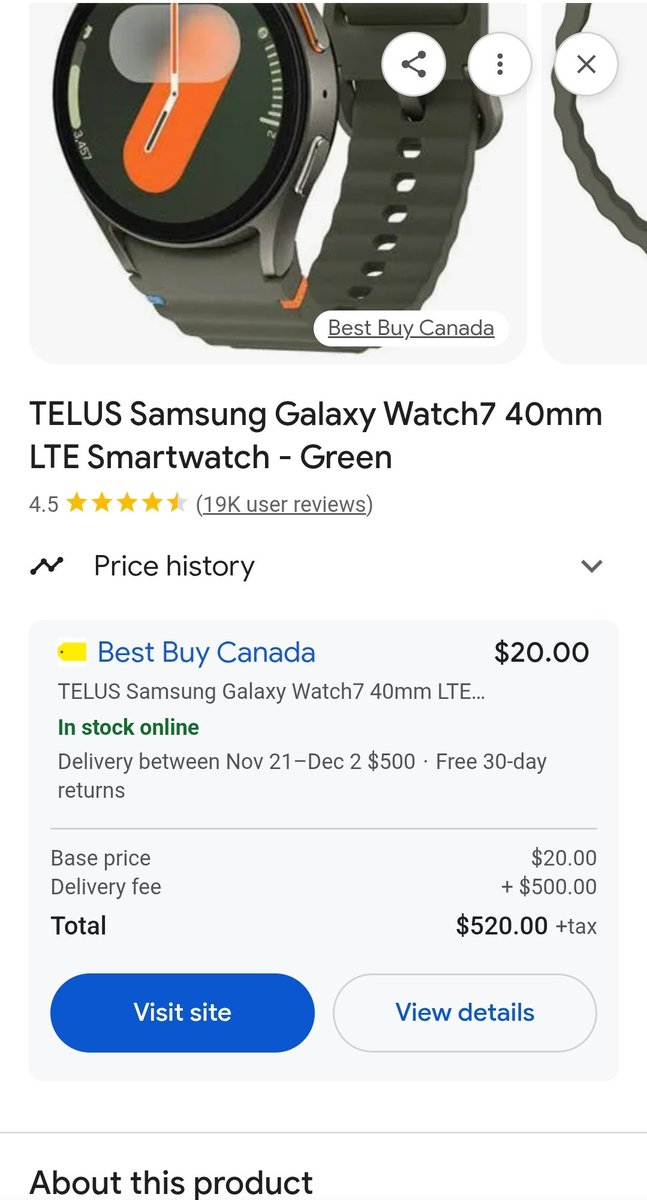 fitstrongsmart's tweet photo. Hey @BestBuy @BestBuyCanada @CBCToronto @CTVToronto , in what world does it make sense to charge $500 delivery fee? https://t.co/R2JrXIlQGz