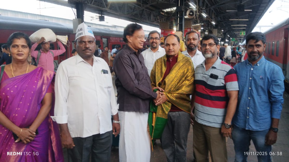 PankajSinghAAP's tweet image. Heartfelt thanks to all office bearers for the warm welcome upon my arrival in Chennai this morning.