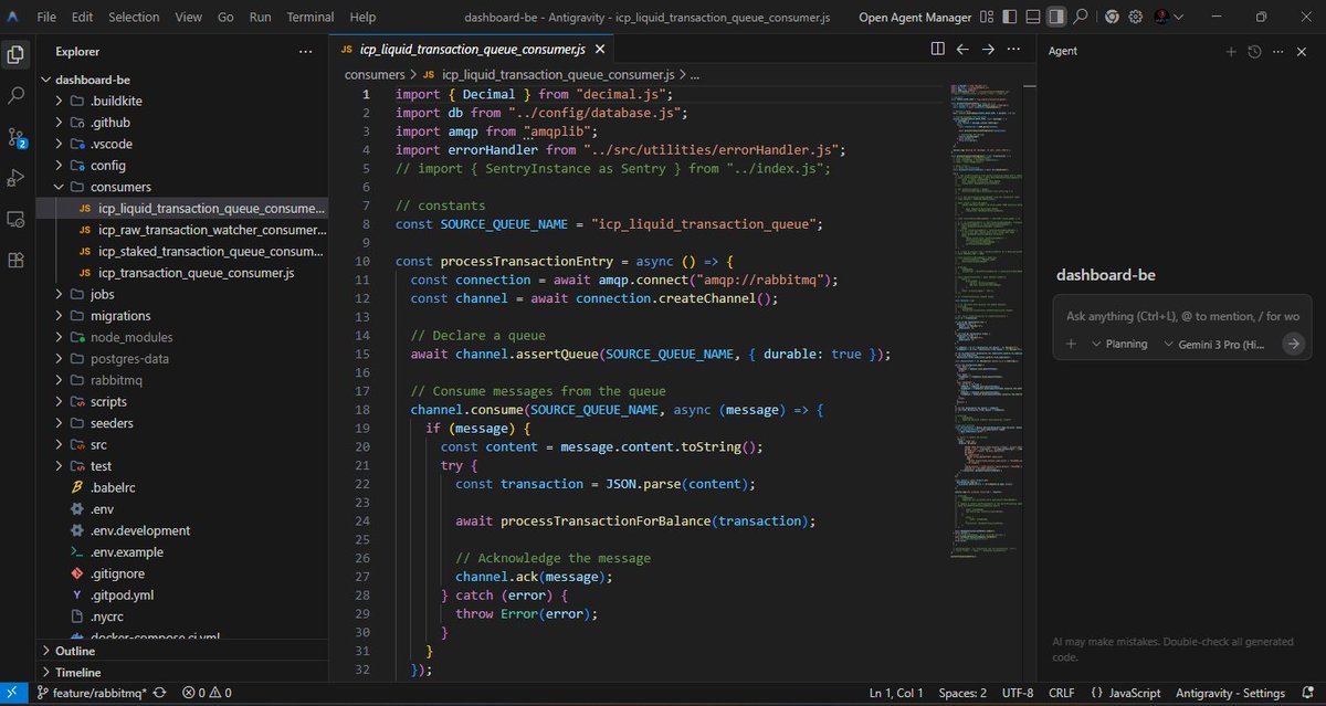 AtishhAmte's tweet image. Tried AntiGravity by Google last night.

Refactored my entire codebase — 15 new files, 4000+ lines updated, even wrote test cases.

Now I have 293 errors, and nothing runs.

#BuildInPublic #SoftwareEngineering