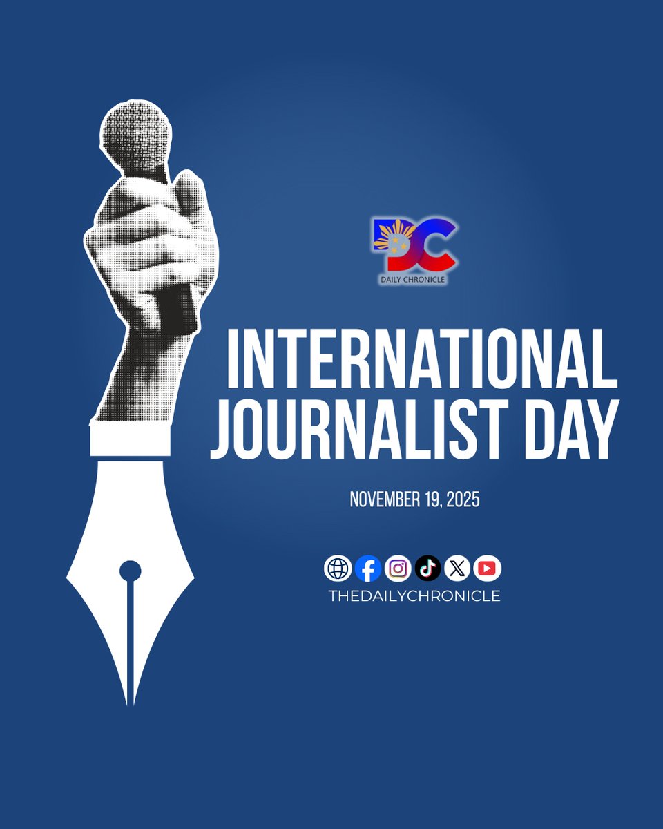 Daily Chronicle is honoring the storytellers who chase the truth, amplify unheard voices, and keep the world informed.   Happy International Journalist Day to the guardians of facts and the frontline defenders of democracy — your work shapes history every single day.