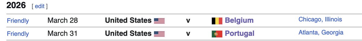 #USMNT friendlies for 2026?