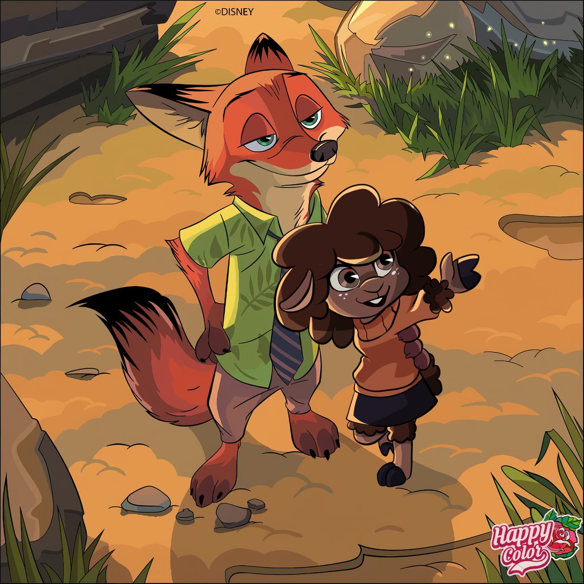 AnnFerMoon27's tweet photo. HAVENT YOU SEE?! THEYRE CANON NOW! 🐑🦊💕

[#yumeship #Ocxcanon #canonxoc #zootopiaOC #wildecloud #nickwilde ] https://t.co/DYVSrFN7CD