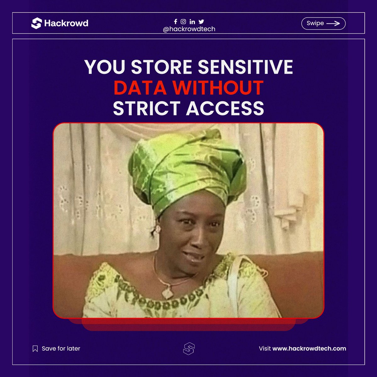 hackrowdtech's tweet image. This is the face your system makes
when anybody can access “sensitive data.” 😭🚩

Please, secure that thing.
Not everyone should have key to the vault. 🔐

#PenTesting #AccessControl #Hackrowd