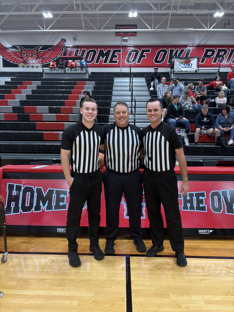 CBOA officials Ryan Brettelle, Matt Lucas and Spencer Kelly officiated the Marshall Jamboree tonight <a href="/MSHSAAOrg/">MSHSAA</a>