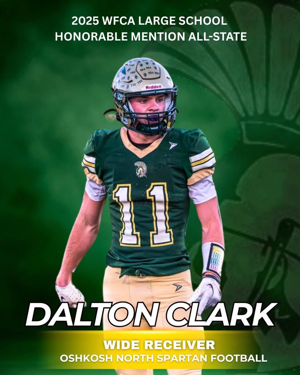ktclark05's tweet photo. So proud of this kid!  Keep doing you Dalt!

Congratulations to Dalton Clark, recognized as a 2025 WFCA Large School Honorable Mention All-State Wide Receiver. What an accomplishment! https://t.co/MFHYDmqi3Y