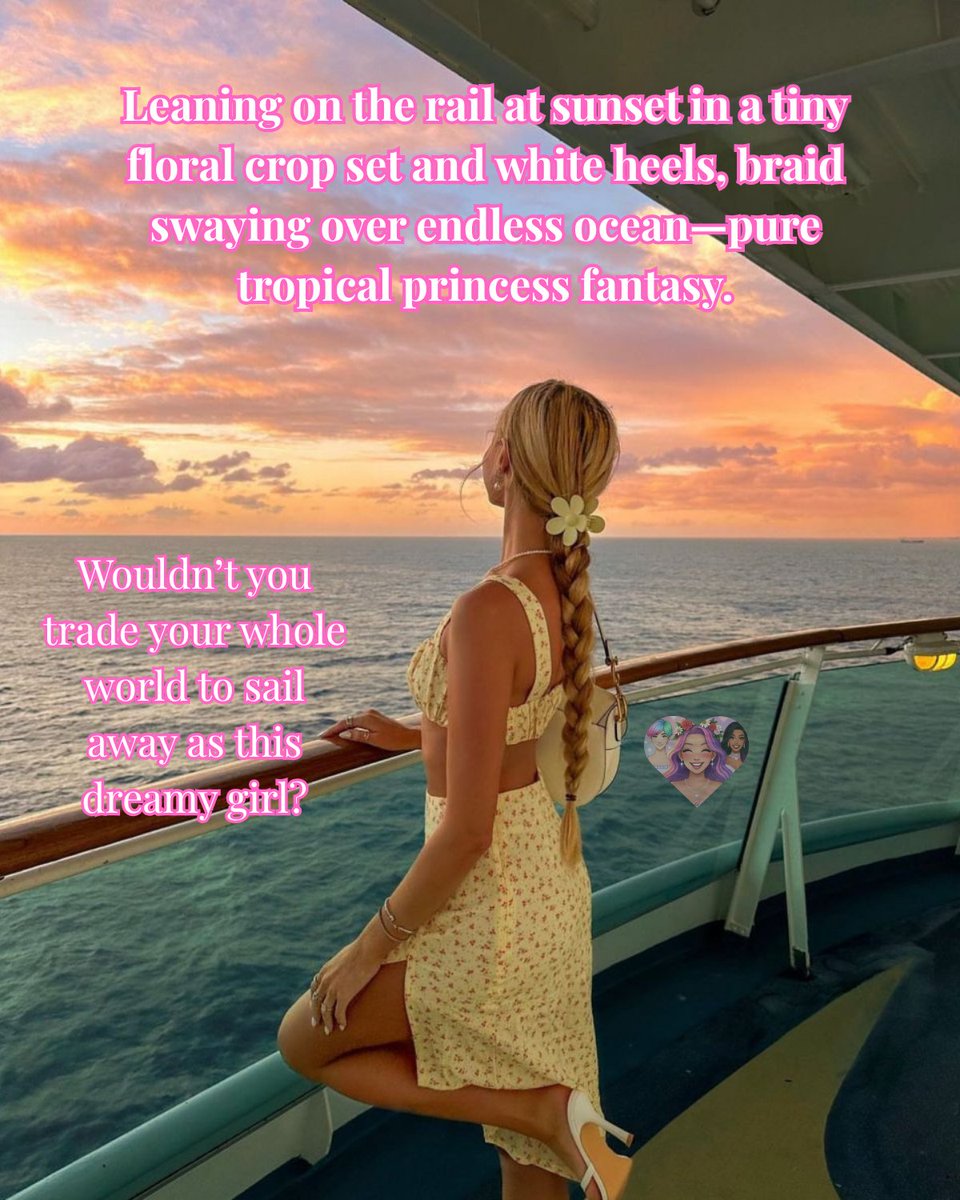 femmebliss469's tweet photo. Let the waves carry him away and leave only her, forever. π
πΊ
#FemmeVoyage #CropAndSkirt #OceanDoll #GirlySunset #EternalEscape https://t.co/bT4R45VU9b